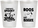 Personalized Halloween 12 oz Frosted Cups - Boos And Booze | 250041