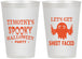 Personalized Halloween 12 oz Frosted Cups - Ghost Sheet Faced | 250044