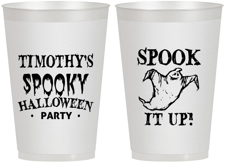 Personalized Halloween 12 oz Frosted Cups - Ghost | 250045