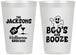 Personalized Halloween 12 oz Frosted Cups - Boos And Booze | 250047