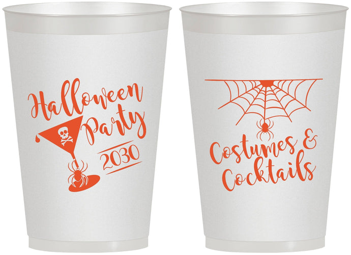 Personalized Halloween 12 oz Frosted Cups - Costumes Cocktails | 250048