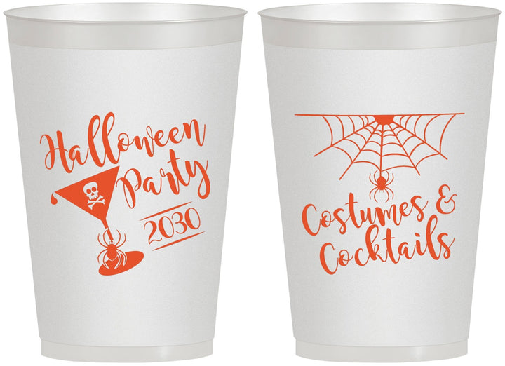Personalized Halloween 12 oz Frosted Cups - Costumes Cocktails | 250048