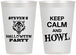Personalized Halloween 12 oz Frosted Cups - Howl | 250069