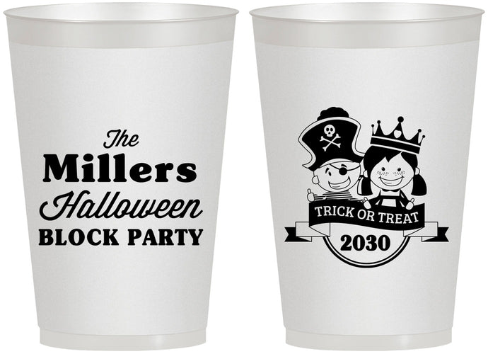Personalized Halloween 12 oz Frosted Cups - Trick Or Treat | 250079