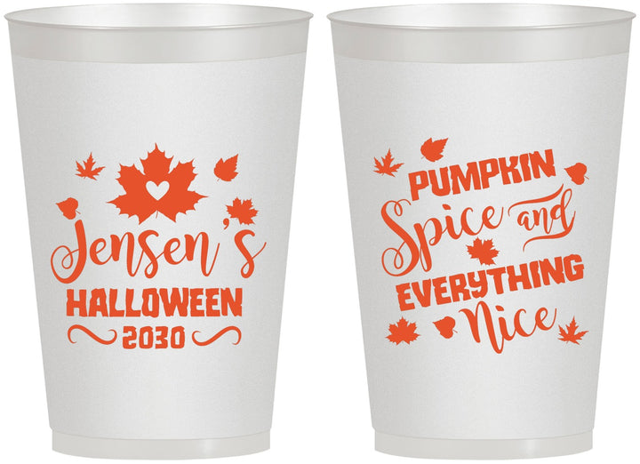 Personalized Halloween 12 oz Frosted Cups - Pumpkin | 250080