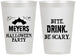 Personalized Halloween 12 oz Frosted Cups - Bite Drink Be Scary | 250082
