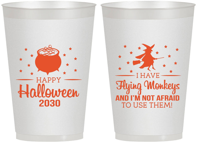 Personalized Halloween 12 oz Frosted Cups - Witch | 250084