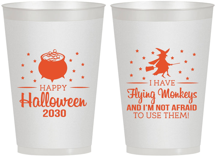 Personalized Halloween 12 oz Frosted Cups - Witch | 250084