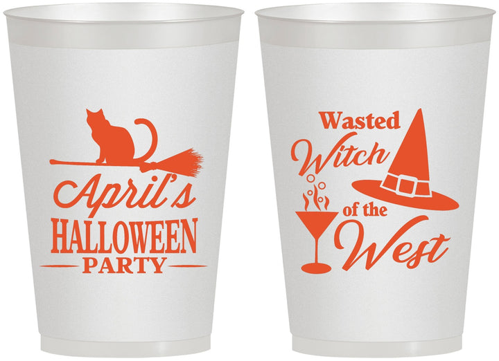 Personalized Halloween 12 oz Frosted Cups - Witch | 250088