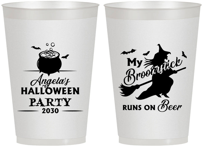 Personalized Halloween 12 oz Frosted Cups - Witch | 250090