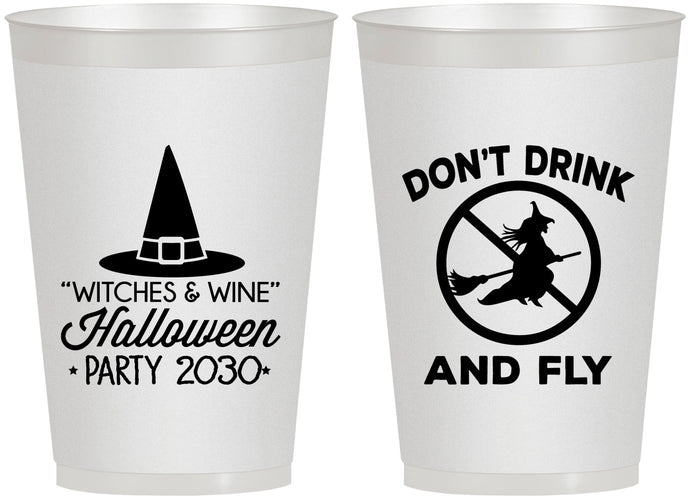 Personalized Halloween 12 oz Frosted Cups - Witch | 250093