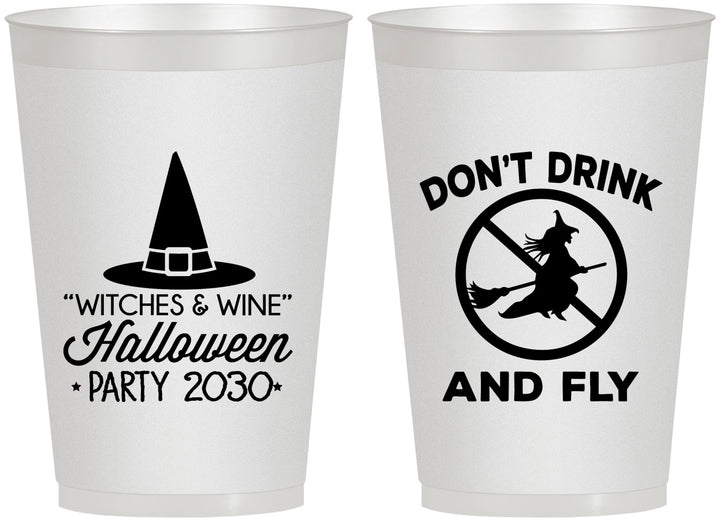 Personalized Halloween 12 oz Frosted Cups - Witch | 250093