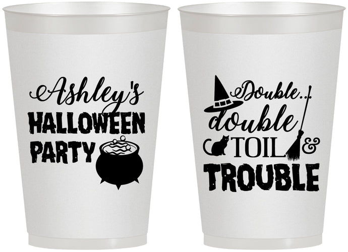 Personalized Halloween 12 oz Frosted Cups - Witch | 250095