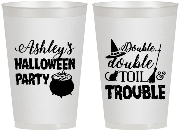 Personalized Halloween 12 oz Frosted Cups - Witch | 250095