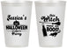 Personalized Halloween 12 oz Frosted Cups - Witch Boos | 250097