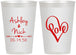 Personalized Wedding 12 oz Frosted Cups - Love | 252