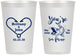 Personalized Wedding 12 oz Frosted Cups - Fish In The Sea For Me | 254