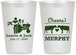 Personalized Wedding 12 oz Frosted Cups - Tractor Cows | 257