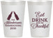 Personalized Thanksgiving 12 oz Frosted Cups - Eat Drink Thankful | 260001