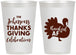 Personalized Thanksgiving 12 oz Frosted Cups - Thankful Af | 260002