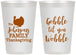 Personalized Thanksgiving 12 oz Frosted Cups - Gobble Til You Wobble | 260004