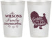 Personalized Thanksgiving 12 oz Frosted Cups - Gobble Til You Wobble | 260025