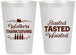 Personalized Thanksgiving 12 oz Frosted Cups - Basted Tasted Waisted | 260027