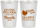 Personalized Thanksgiving 12 oz Frosted Cups - Gobble Gobble | 260040