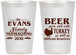Personalized Thanksgiving 12 oz Frosted Cups - Turkey | 260042