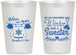 Personalized Wedding 12 oz Frosted Cups - Christmas Sweater | 265