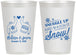 Personalized Wedding 12 oz Frosted Cups - Christmas Snow | 268