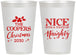 Personalized Christmas 12 oz Frosted Cups - Naughty Or Nice | 280008