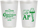 Personalized Christmas 12 oz Frosted Cups - Lit Af | 280011