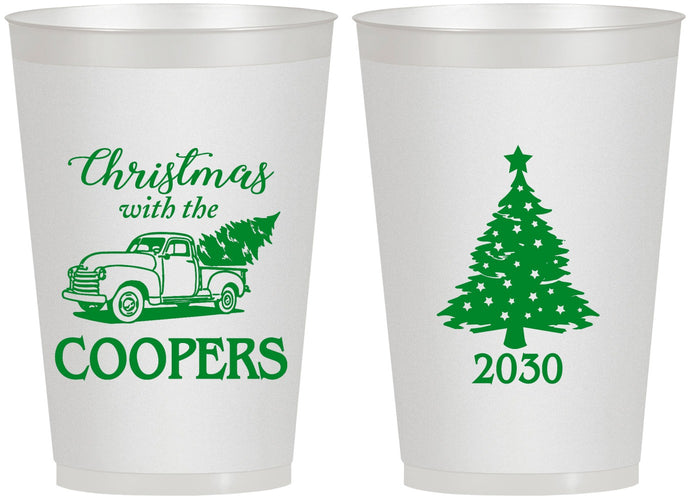 Personalized Christmas 12 oz Frosted Cups - Naughty Af | 280025