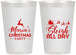 Personalized Christmas 12 oz Frosted Cups - Sleigh All Day | 280030