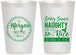 Personalized Christmas 12 oz Frosted Cups - Naughty Or Nice | 280047