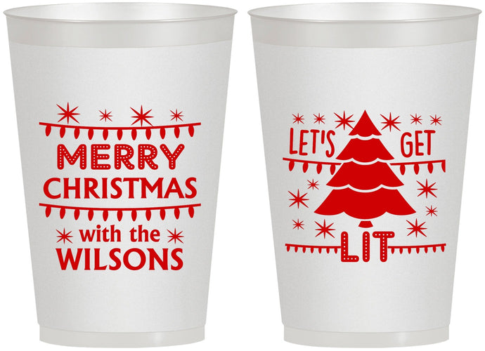 Personalized Christmas 12 oz Frosted Cups - Nutcracker | 280052