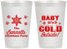 Personalized Christmas 12 oz Frosted Cups - Joy To The World | 280054