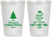 Personalized Christmas 12 oz Frosted Cups - Ho Ho Ho | 280061