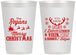 Personalized Christmas 12 oz Frosted Cups - Reindeer | 280062