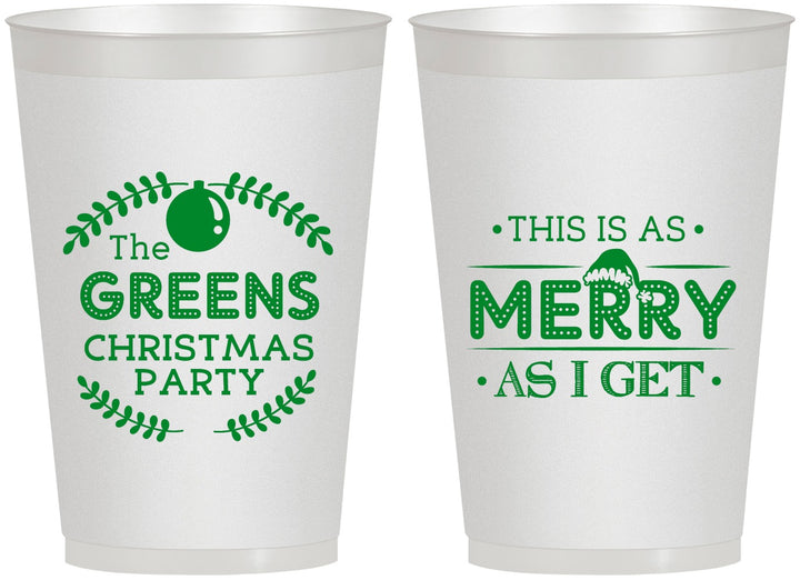 Personalized Christmas 12 oz Frosted Cups - Merry As I Get | 280065