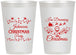 Personalized Christmas 12 oz Frosted Cups - Wine | 280068