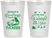 Personalized Christmas 12 oz Frosted Cups - Season Greetings | 280071