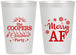 Personalized Christmas 12 oz Frosted Cups - Merry Af | 280078