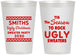 Personalized Christmas 12 oz Frosted Cups - Ugly Sweater | 280080