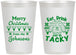 Personalized Christmas 12 oz Frosted Cups - Eat Drink Tacky | 280081