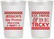 Personalized Christmas 12 oz Frosted Cups - Eat Drink Tacky | 280082