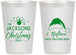 Personalized Christmas 12 oz Frosted Cups - Santa Claus | 280085