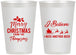 Personalized Christmas 12 oz Frosted Cups - Santa Claus | 280086