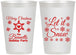 Personalized Christmas 12 oz Frosted Cups - Let Is Snow | 280088